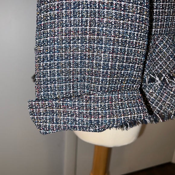 Nine West Metallic Multicolor Jacket With Tiers & Trim, 16 - Picture 6 of 12